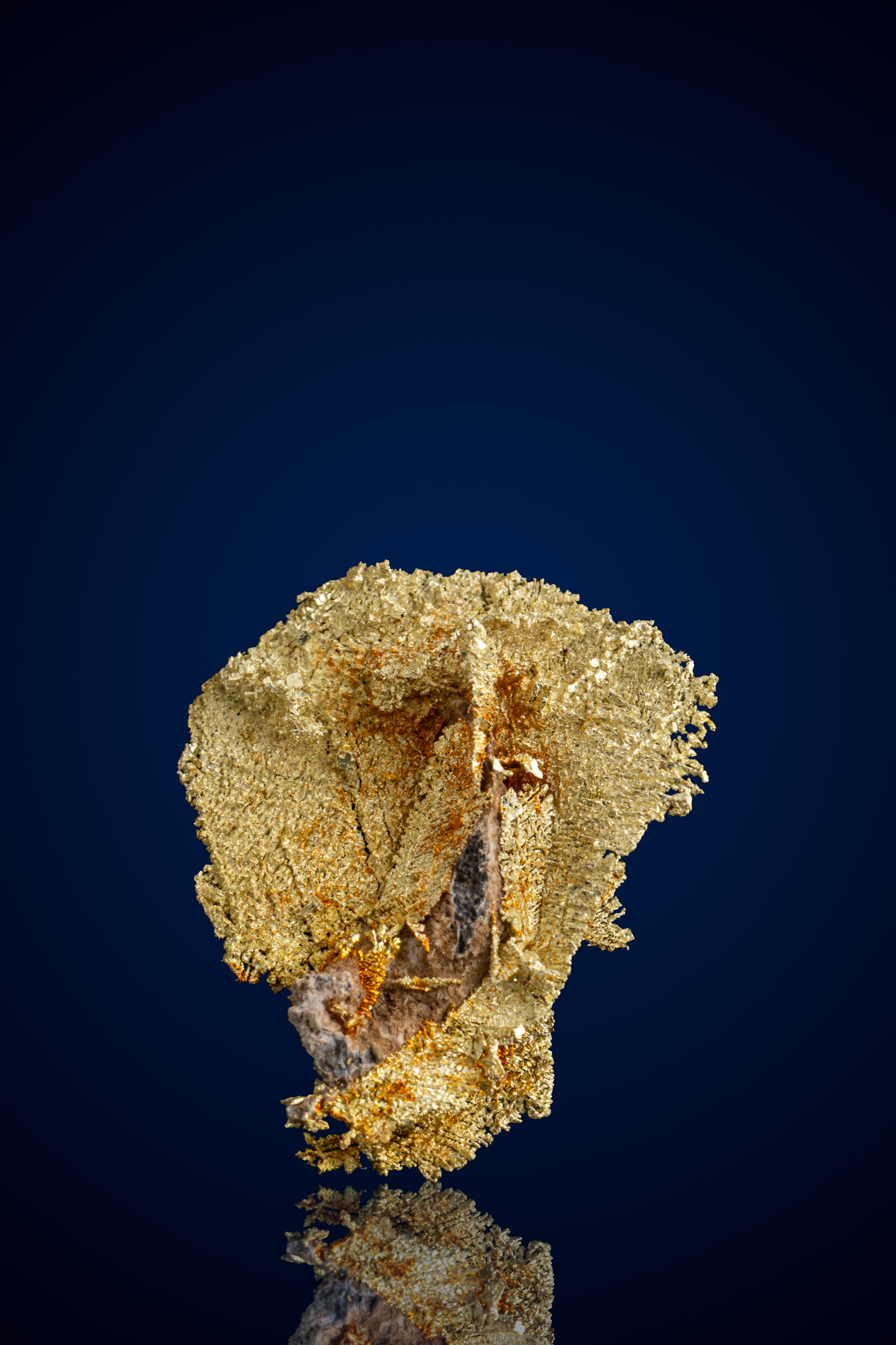 (image for) Variegated, Feathery Natural Gold Specimen - Round Mountain, NV - 1.86 grams